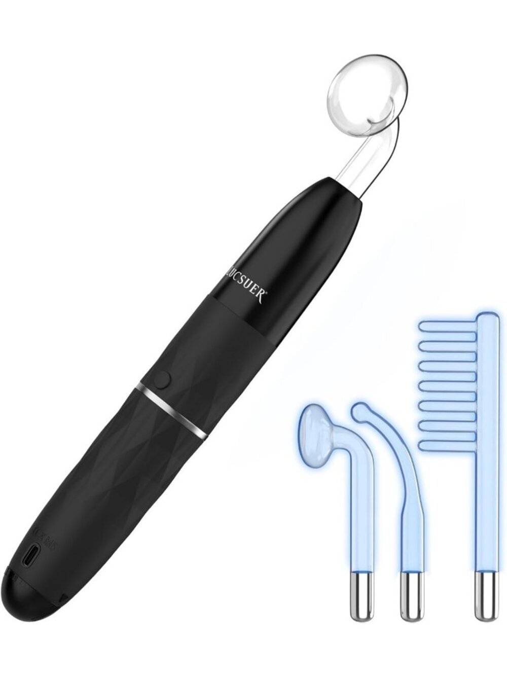Cordless High Frequency Facial Machine - Pro Facial Wand for Skin Therapy & Glow